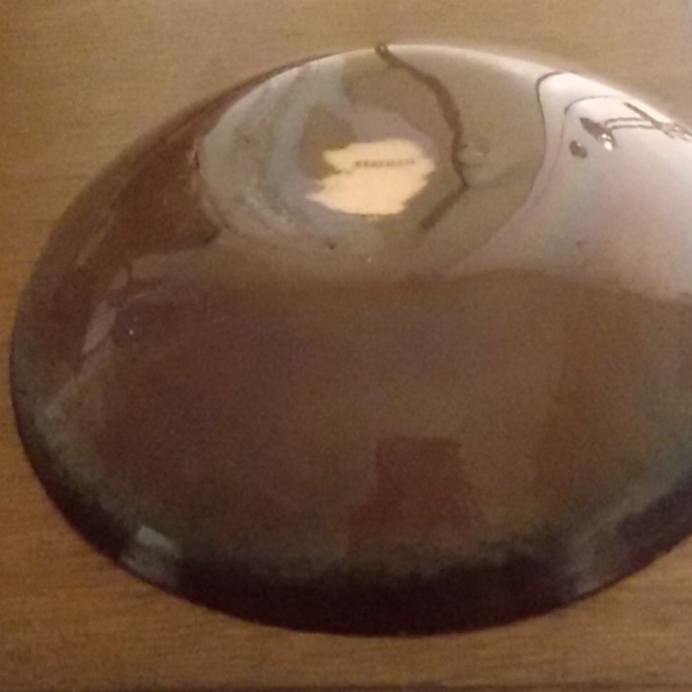Vintage Leon Statham hammered Copper Enamel Bowl - Picture 3 of 4